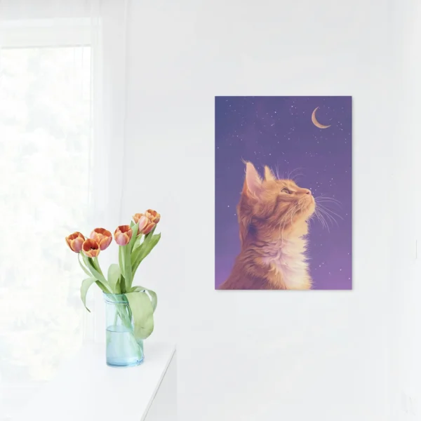 Pack of 6 Cute Cat Aesthetic Wall Posters by iNDLooms - Image 5